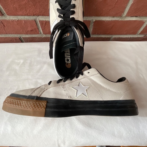 Converse CONS X Carhartt WIP One Star Pro Leather Sneakers M-9 W… - Picture 8 of 13